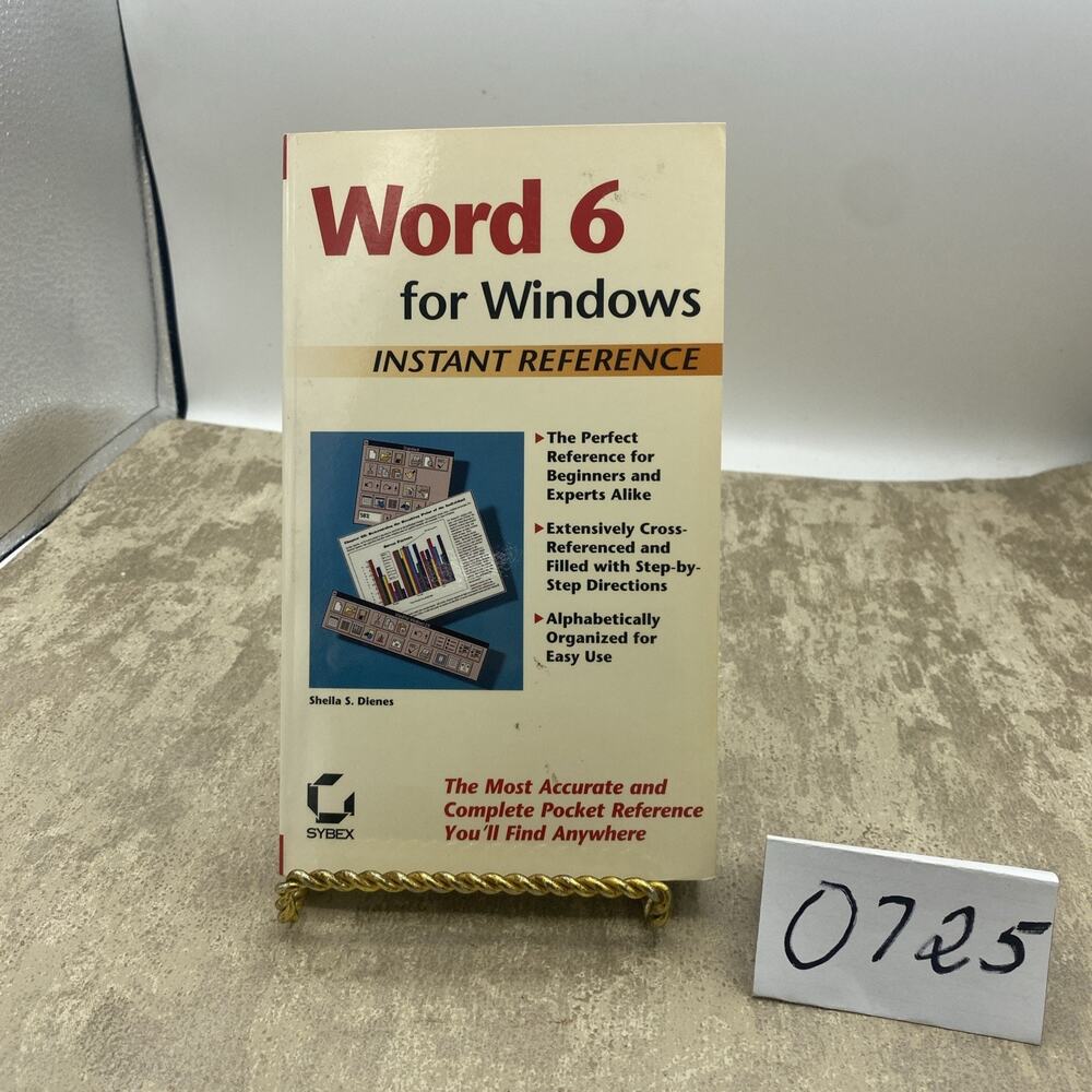Word 6 for Windows Instant Reference: Instant Reference (Sybex I